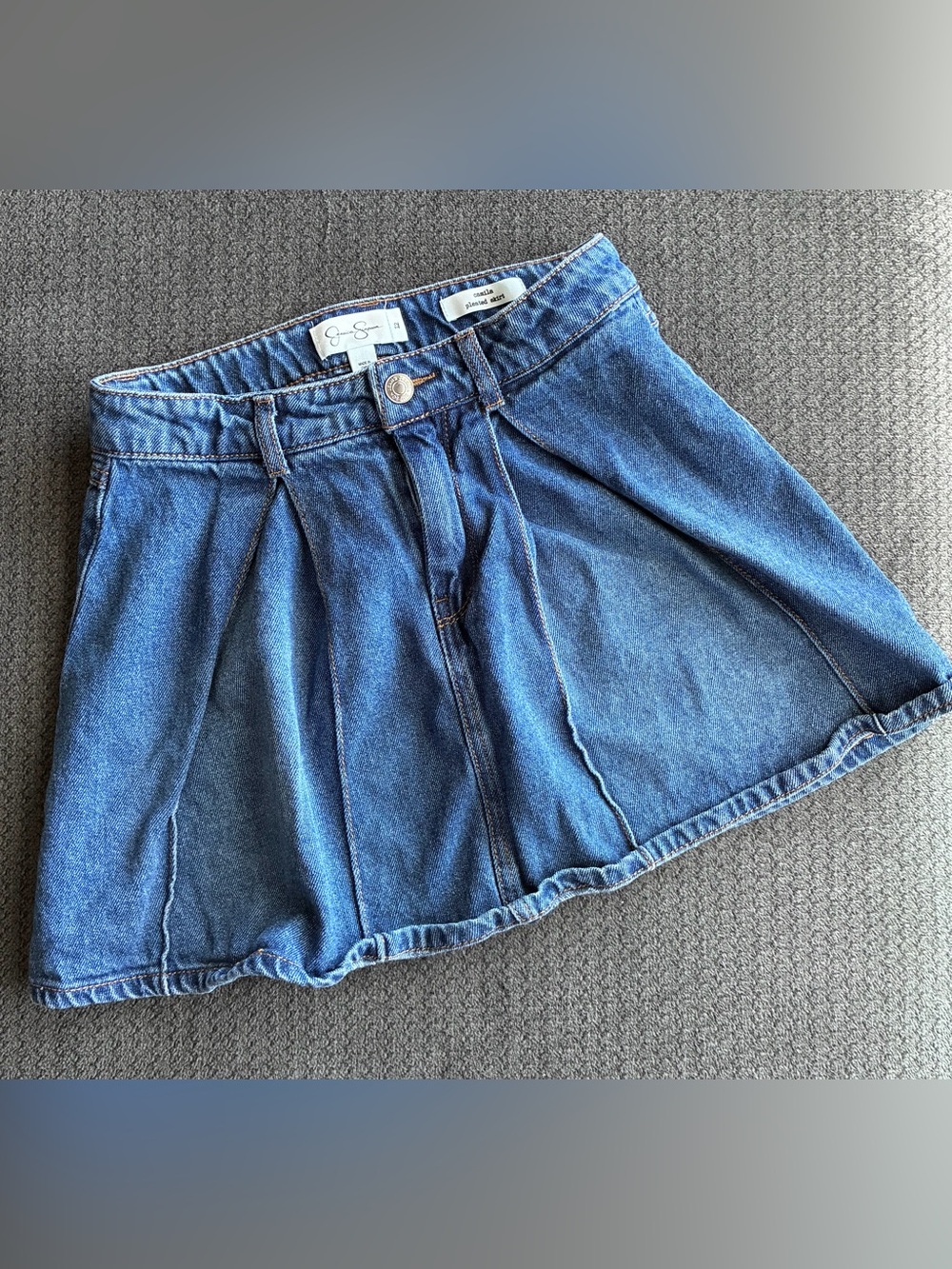 Jessica Simpson Girls Camila Denim Skirt, Size 12